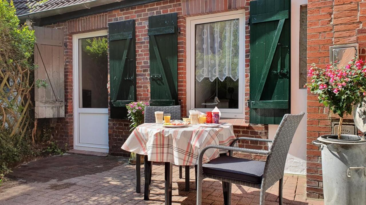 Fewo-Butze 2 Mit Terrasse Dornumersiel Bagian luar foto